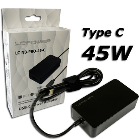 LC POWER LC-NB-PRO-45-C - USB-C notebook power adapter
