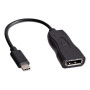 USB-C to DisplayPort Travel Adapter - External video adapter - USB-C - DisplayPort - black